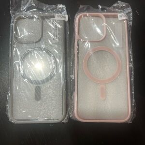 Source Unknown Dual-Tone Phone Cases - Pink and Gray